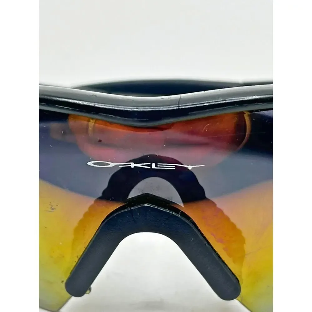 Oakley M Frame Mumbo Sunglasses Fire Iridium USA Vintage w/ Vault Case Rare